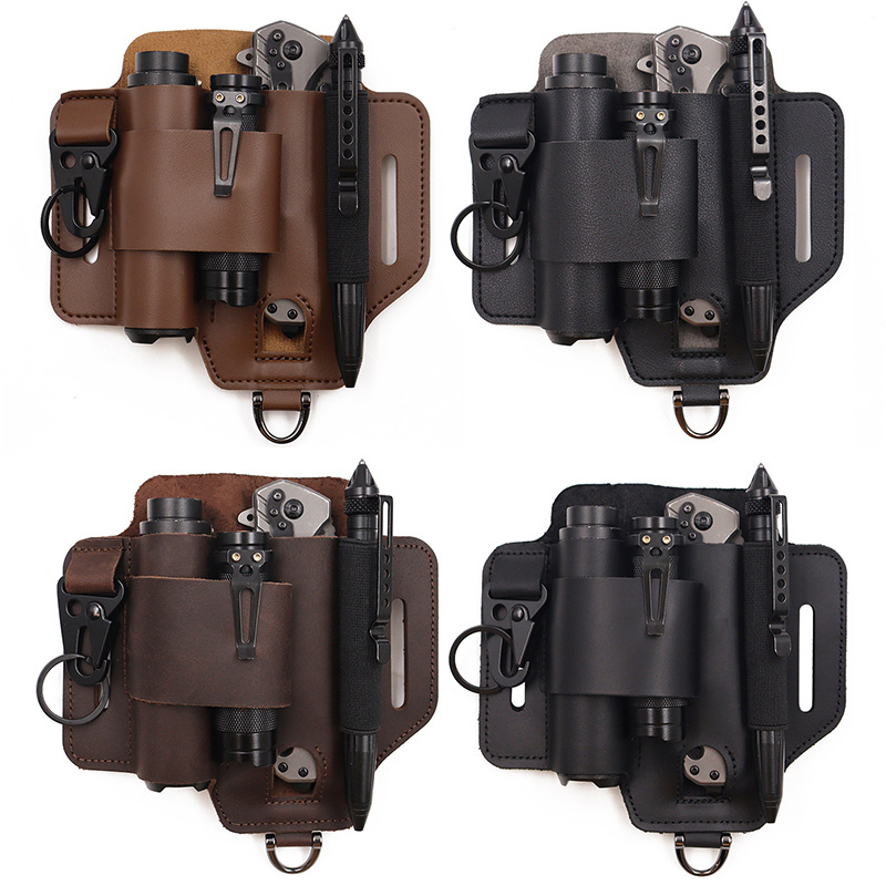 Leatherwork Bag - EDC 전술 도구 홀스터 야생 생존