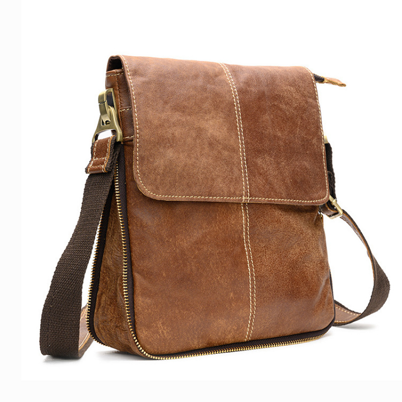 Leather Work Bag Men - 탑 레이어 소가죽 남성용 가방, 천연