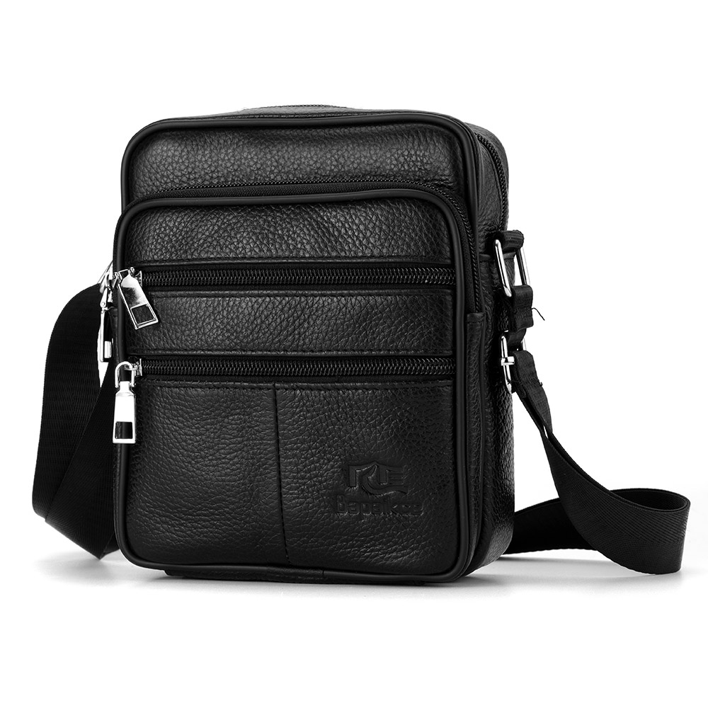 Leather Work Bag Men - 남자 숄더 가방 비즈니스 캐주얼 빈티지