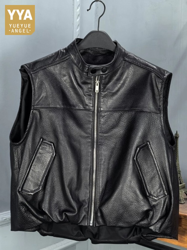 Leather Work Jacket Women'S - 가을 패션 천연 양가죽 여성 조끼