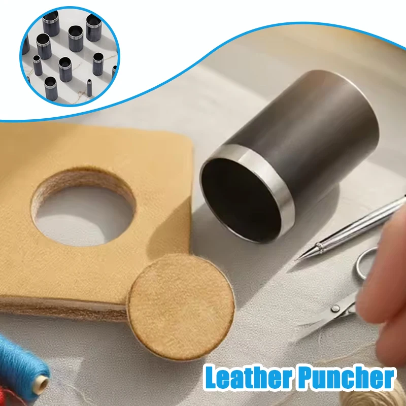 Leatherwork Hole Punch - 15가지 크기의 원형 가죽 구멍 펀치,