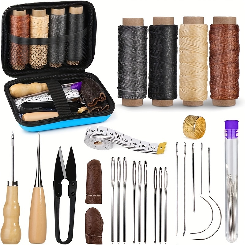 Leatherwork Repairs - [가죽 작업 키트] 가죽 재봉 키트,