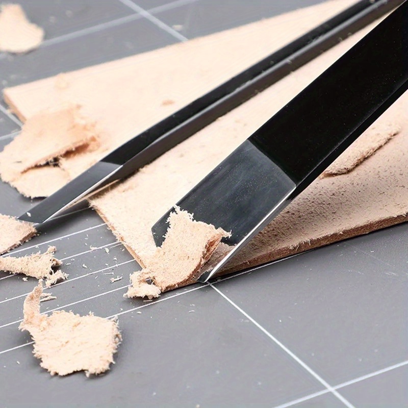 Leatherwork Knives - 2개입 가죽 얇게 자르는 칼 수제