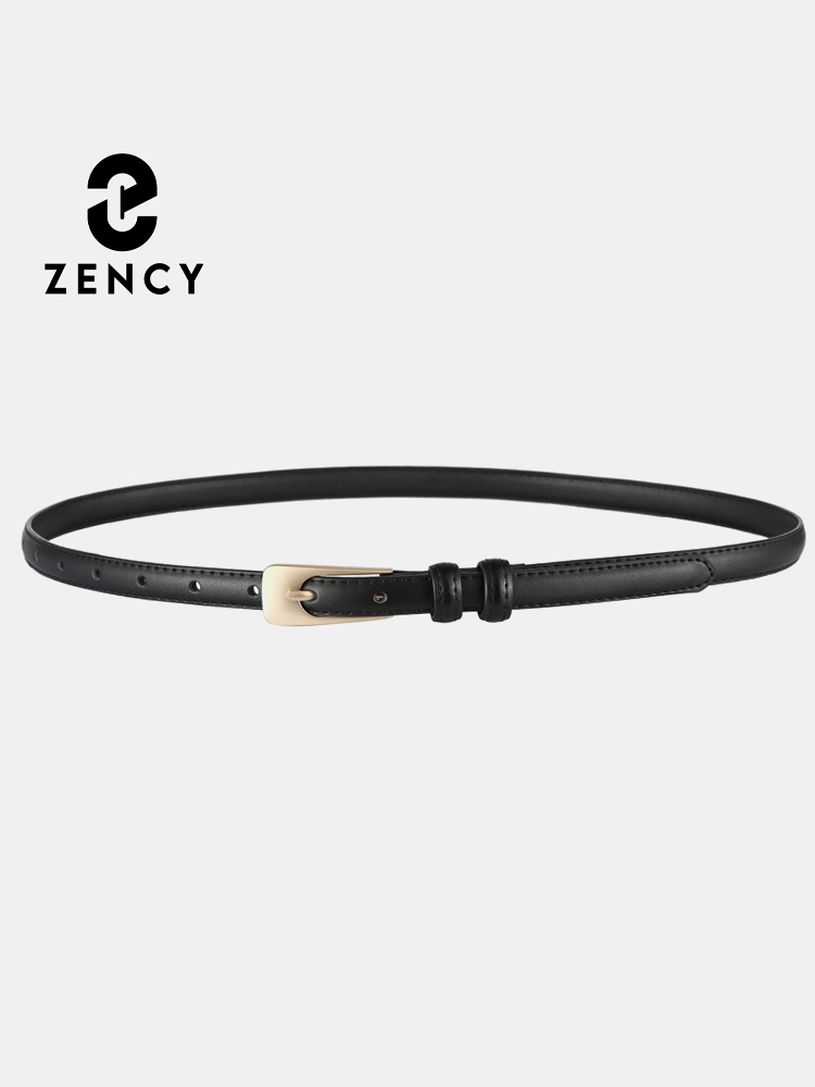 Leather Works Belt - 여성용 투 레이어 가죽 벨트, 핀