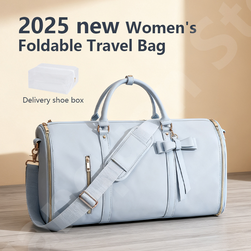 Leather Work Duffle - 2025년 신제품 여성용 방수 주말 여행