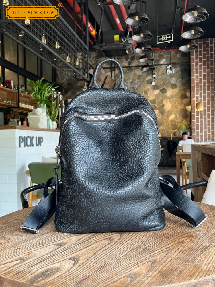 부드러운 천연 양가죽 캐주얼 백팩 유니섹스 지퍼 오피스 - Leather Work Bag Men 리뷰 및 가격