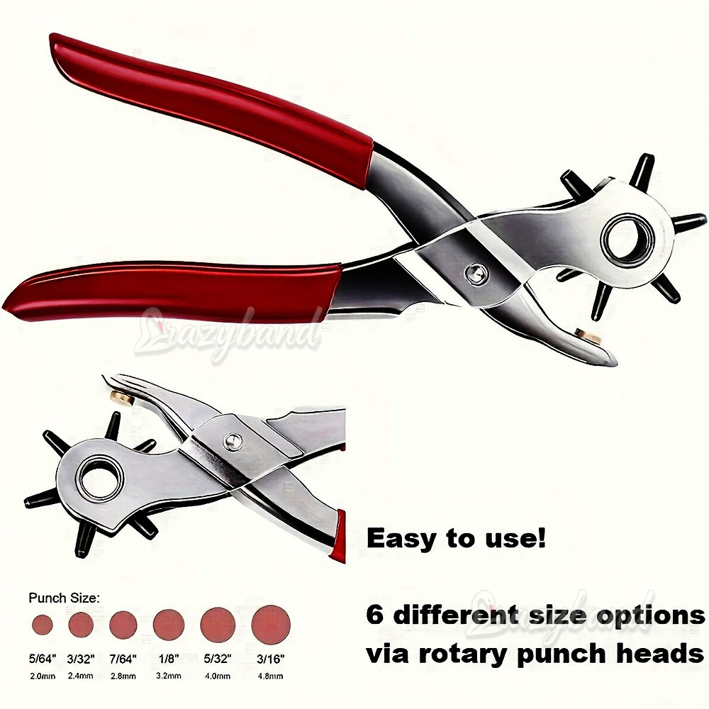 다기능 가죽 홀 펀치, 가죽 작업용, 6가지 사이즈 회 - Leatherwork Hole Punch 리뷰 및 가격