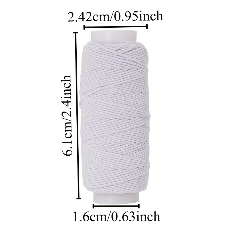 20m 블랙 화이트 탄성 스레드 0.6mm 탄성 로프  - Waxed Thread Linen 리뷰 및 가격