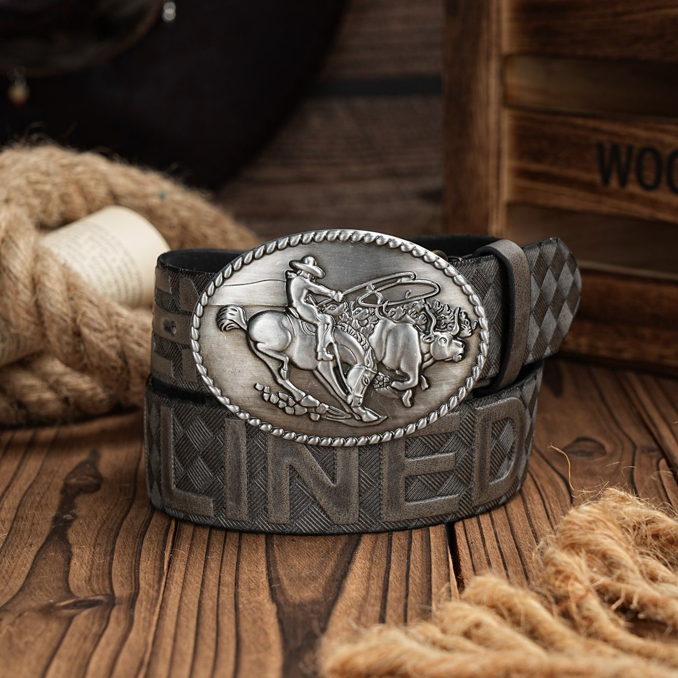 남녀공용 캐주얼 레트로 벨트 웨스턴 스타일! 금속 버클 - Leather Works Belt 리뷰 및 가격