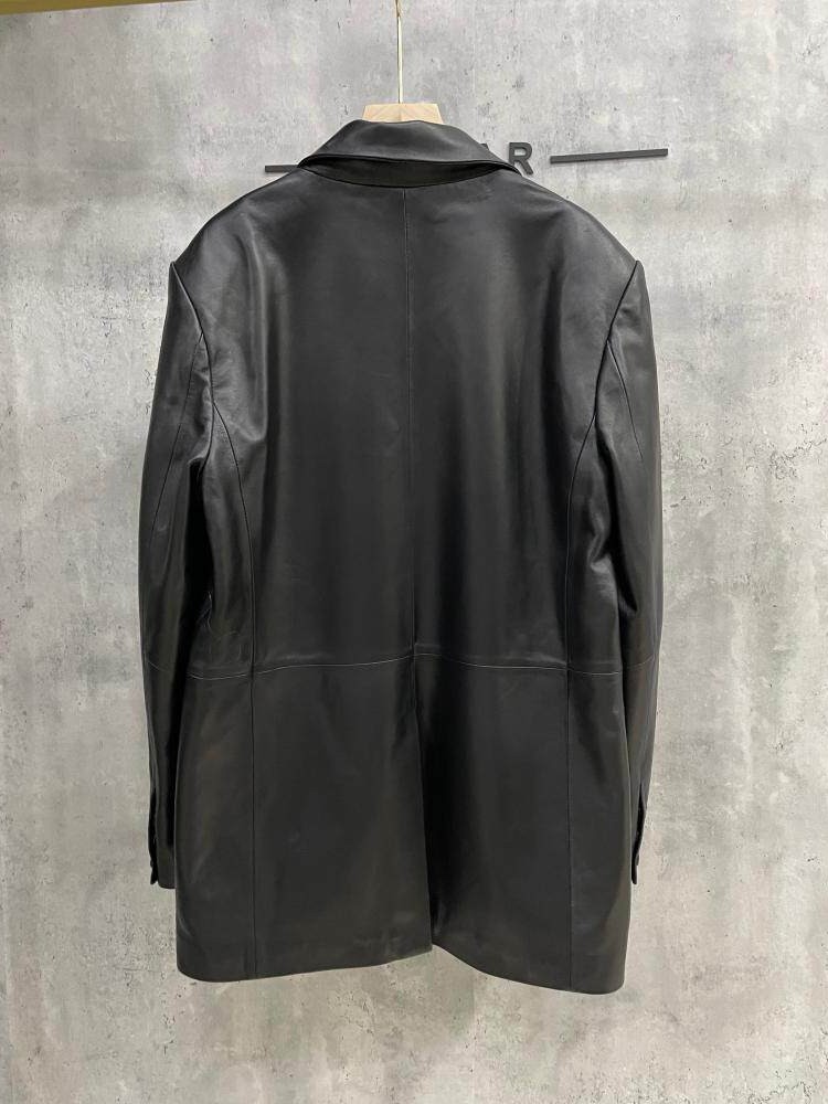 여성 양가죽 정품 가죽 루즈핏 싱글 브레스트 블레이저  - Leather Work Jacket Women'S 리뷰 및 가격