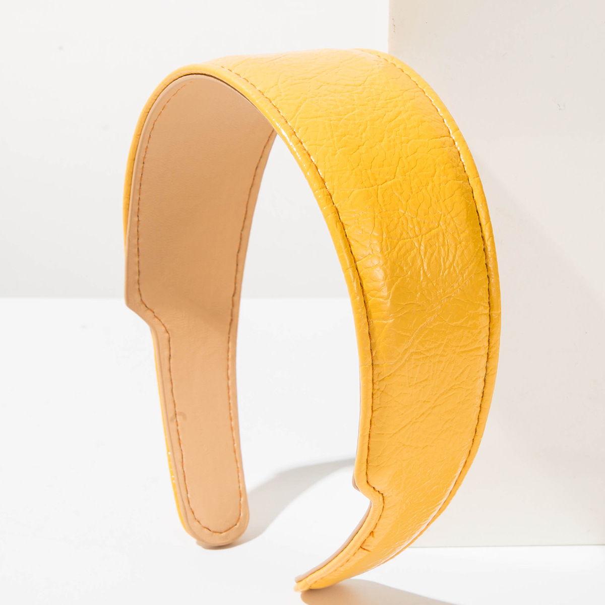 우아한 한국 스타일 가죽 헤어 후프 여성 패션 와이드  - Leatherwork Rings 리뷰 및 가격