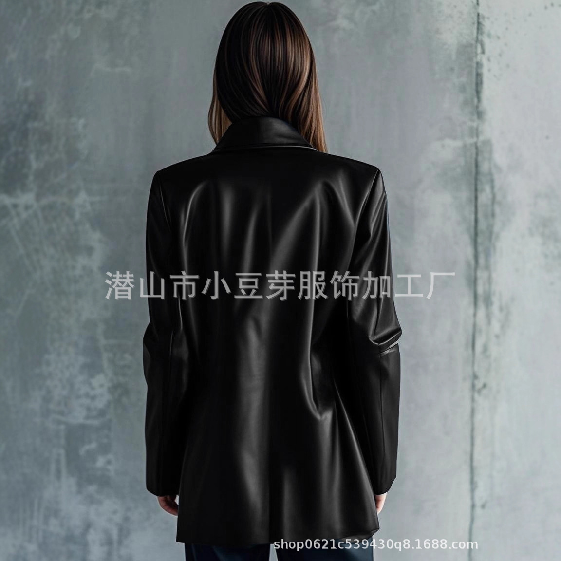 여성 중간 길이 코트 지퍼 재킷 스탠드 칼라 PU 코트 - Leather Work Jacket Women'S 리뷰 및 가격