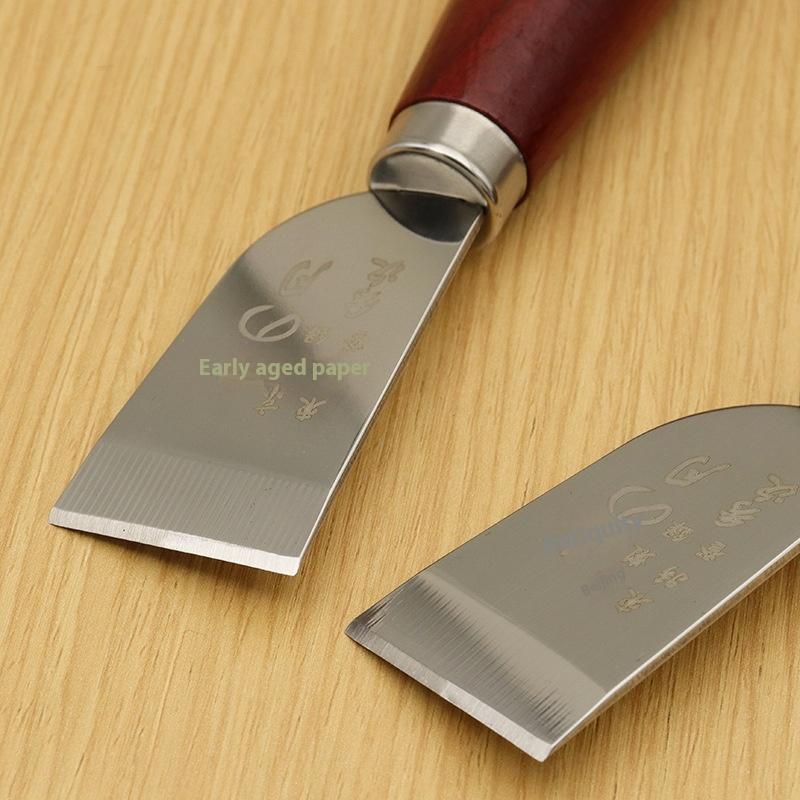 【신제품】가죽 스키빙 나이프 나무 손잡이가 있는 가죽  - Leatherwork Knives 리뷰 및 가격
