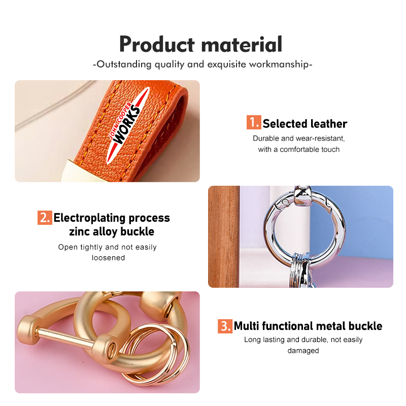 미니 가죽 자동차 키링 고급 로고 자동차 키체인 자동차 - Leatherwork Rings 리뷰 및 가격