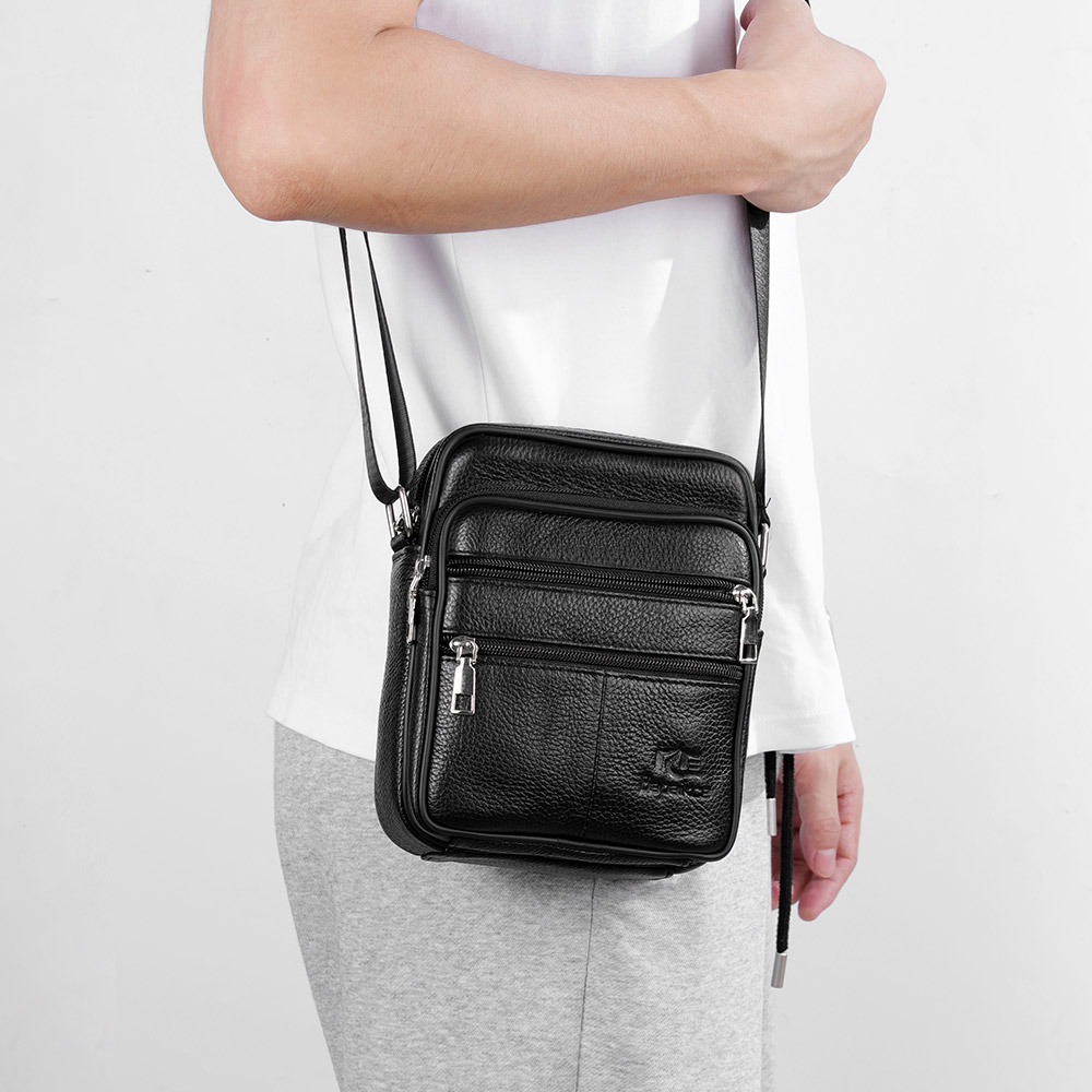 남자 숄더 가방 비즈니스 캐주얼 빈티지 메신저 가방 고 - Leather Work Bag Men 리뷰 및 가격