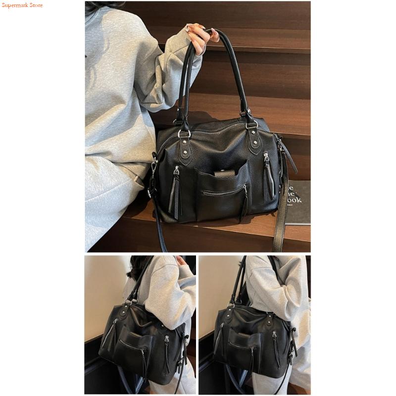 Q5WE 다목적 겨드랑이 가방 복고풍 미적 여성 PU  - Leather Work Duffle 리뷰 및 가격