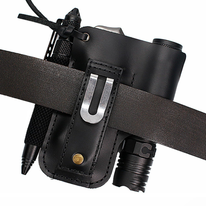 EDC 가죽 손전등 도구 홀스터 다기능 야외 전술 벨트 - Leatherwork Knives 리뷰 및 가격