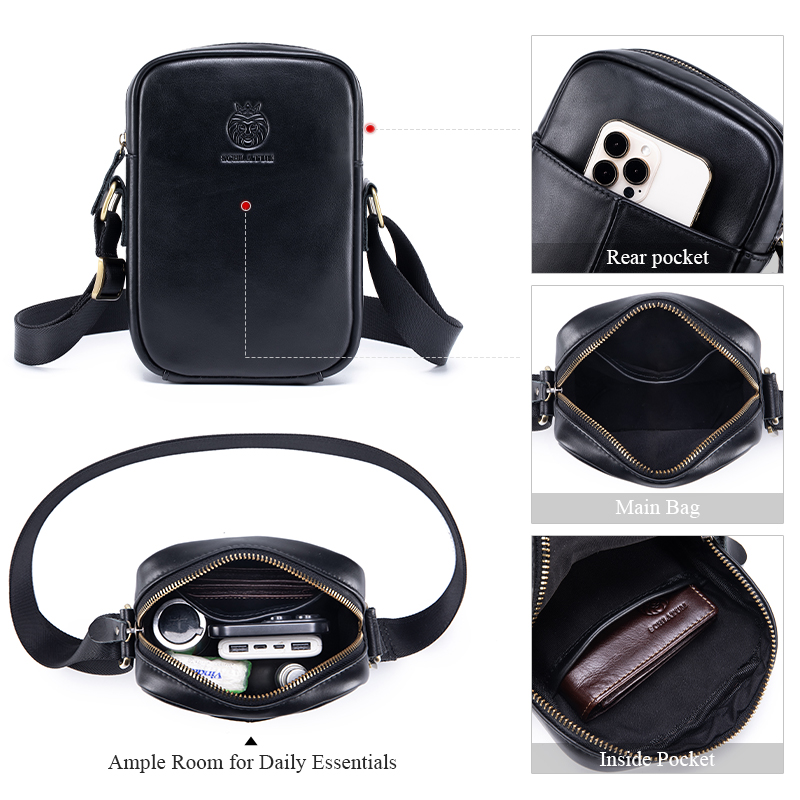 캐주얼 남성용 숄더백 비즈니스 메신저백 고품질 남성용  - Leather Work Bag Men 리뷰 및 가격