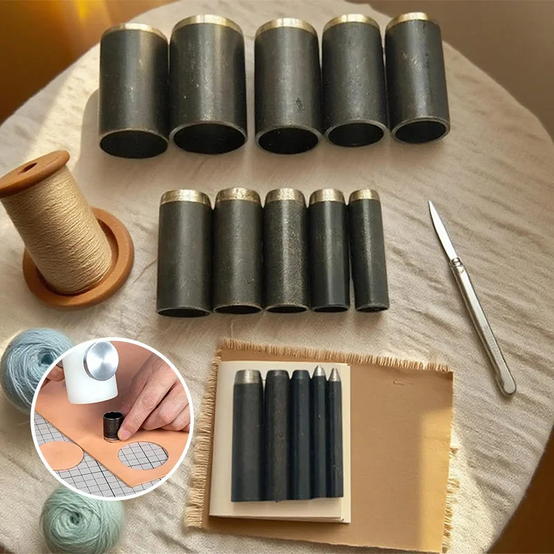 15가지 크기의 원형 가죽 구멍 펀치, 오래 지속되는  - Leatherwork Hole Punch 리뷰 및 가격