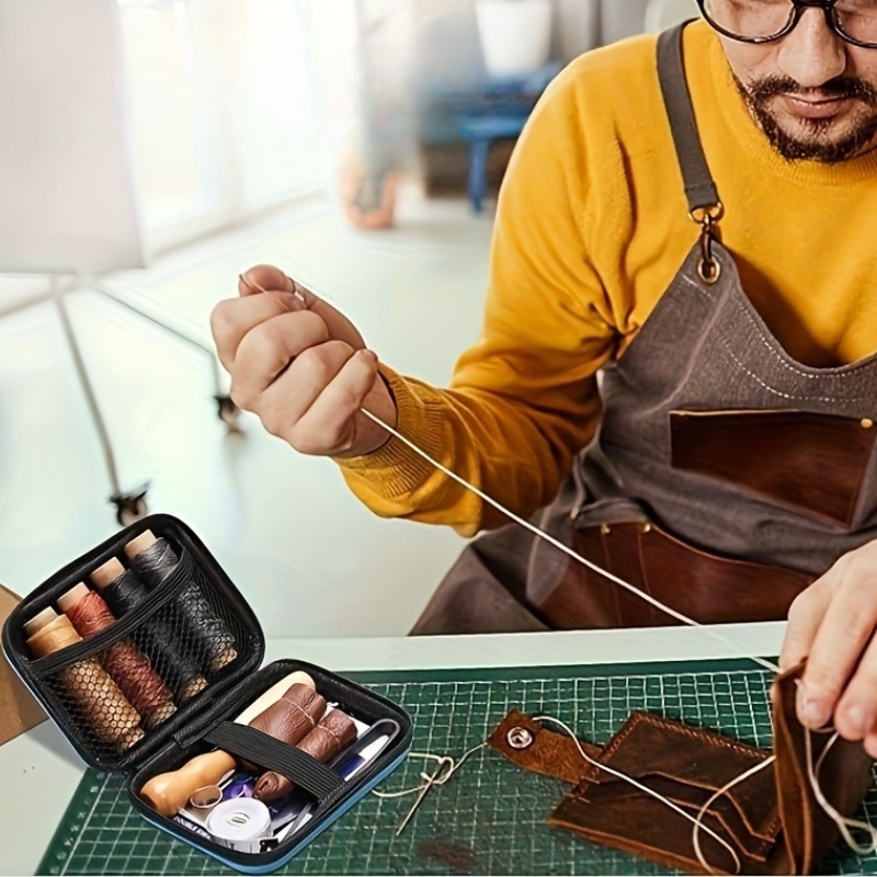 [가죽 작업 키트] 가죽 재봉 키트, 큰 눈 바늘, 왁 - Leatherwork Repairs 리뷰 및 가격