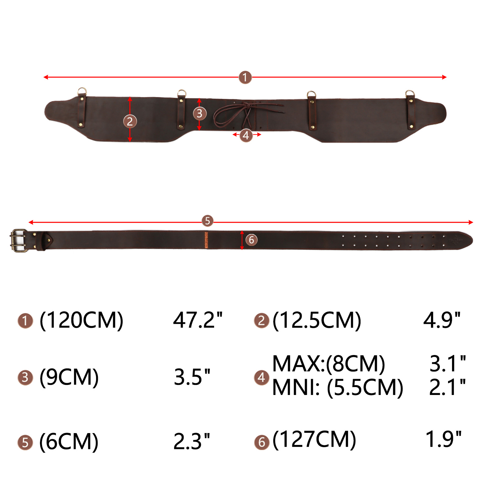 Tourbon 패딩 가죽 작업 벨트, 헤비 듀티 공구  - Leather Works Belt 리뷰 및 가격