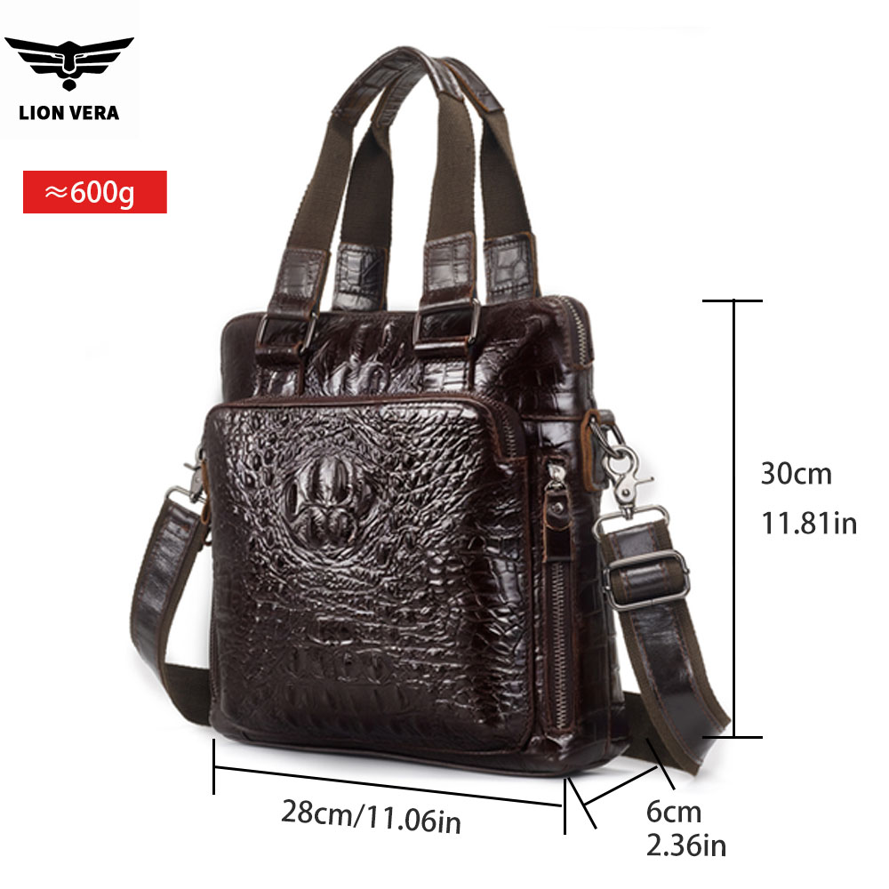 LION VERA 남성용 정품 가죽 가방 레트로 휴대용 - Leather Work Bag Men 리뷰 및 가격