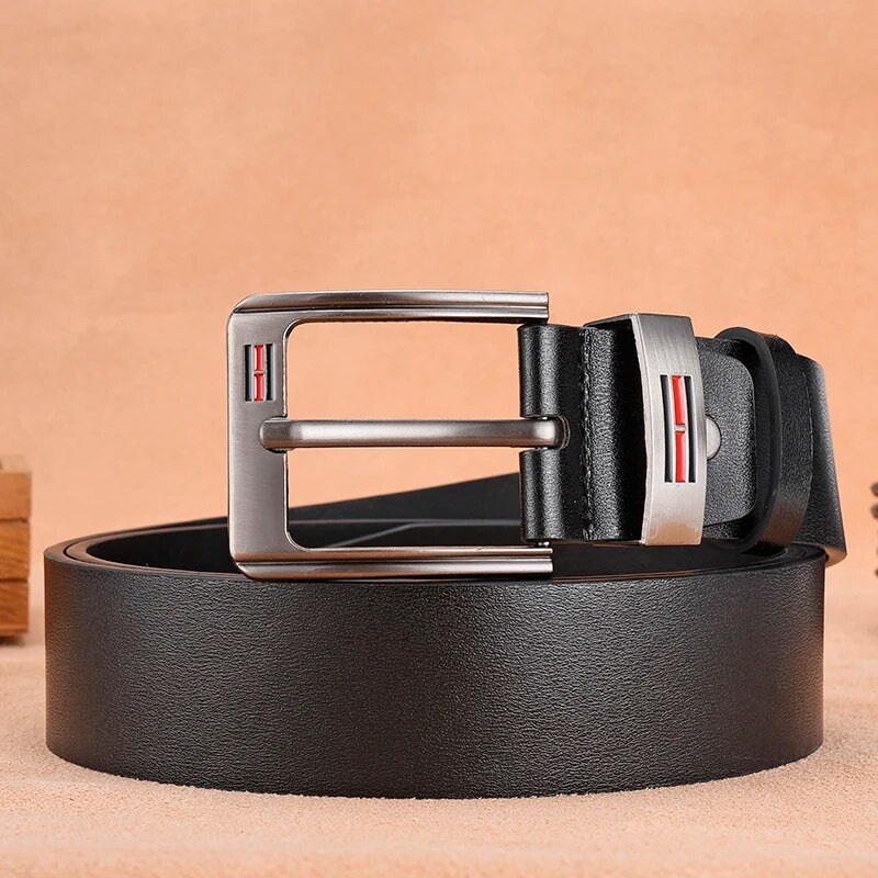 패션 캐주얼 럭셔리 남성용 금속 핀 버클 벨트, 고품질 - Leather Works Belt 리뷰 및 가격