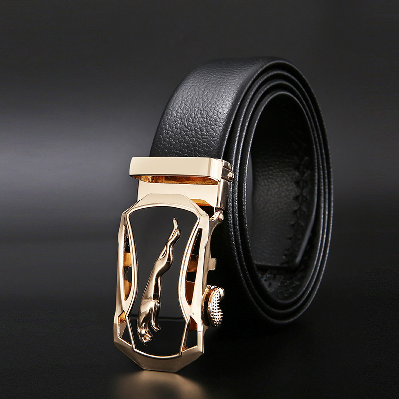 남자 벨트 금속 자동 버클 브랜드 남자를위한 고품질 가 - Leather Works Belt 리뷰 및 가격