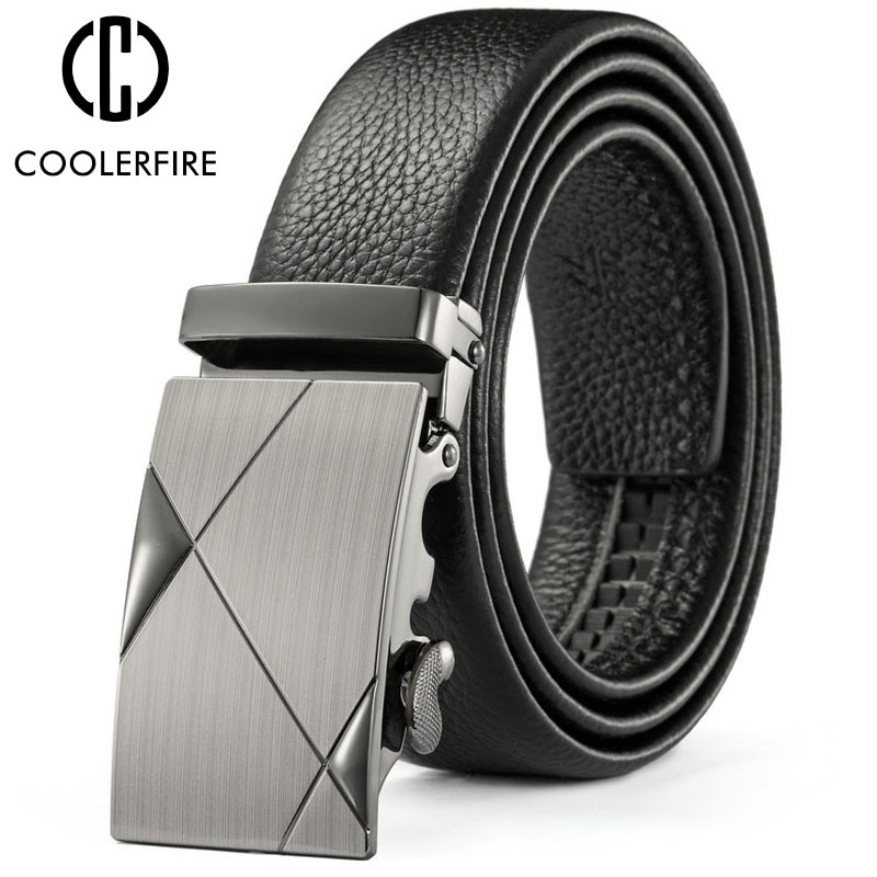 남자 벨트 금속 자동 버클 브랜드 남자를위한 고품질 가 - Leather Works Belt 리뷰 및 가격