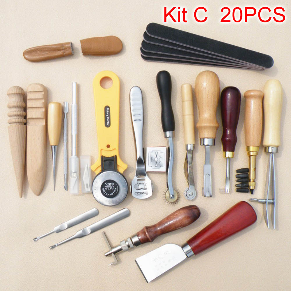 Sanbest 전문 가죽 공예 도구 키트, 손 바느질  - Leatherwork Hole Punch 리뷰 및 가격