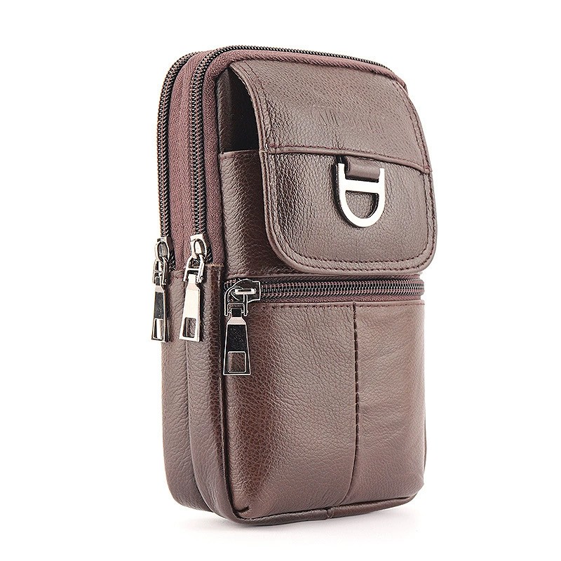 남성용 가죽 허리 가방 - 대용량 휴대폰 벨트 가방 - - Leather Work Bag Men 리뷰 및 가격