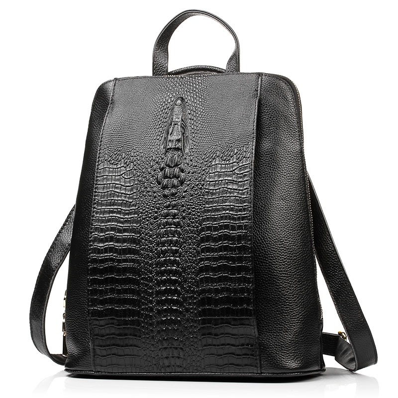 Zency 여성용 악어 가죽 백팩 100% 정품 천연  - Leatherwork Bag 리뷰 및 가격