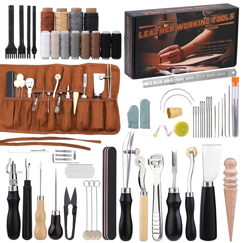 KRABALL 전문 가죽 공예 도구 키트 손 바느질 수 - Leatherwork Repairs 리뷰 및 가격
